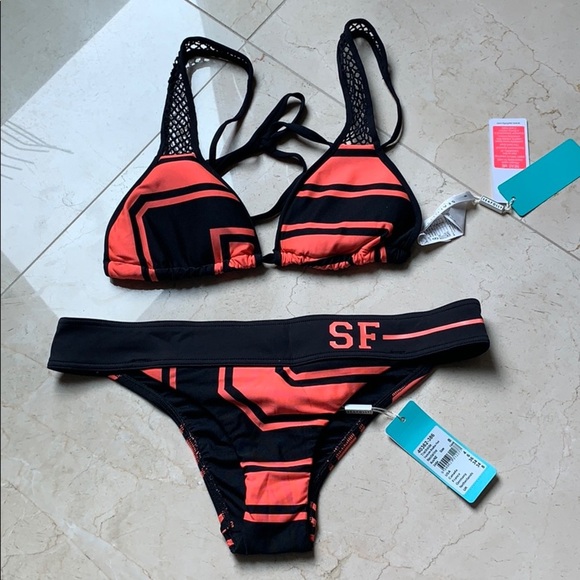 SEAFOLLY TRACKSIDE SLIDE TRIANGLE BIKINI Swimsuit - Picture 4 of 7